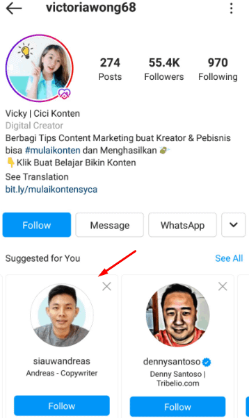 suggested account