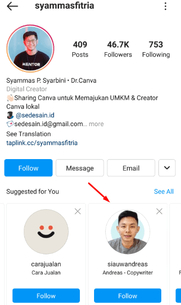 suggested account