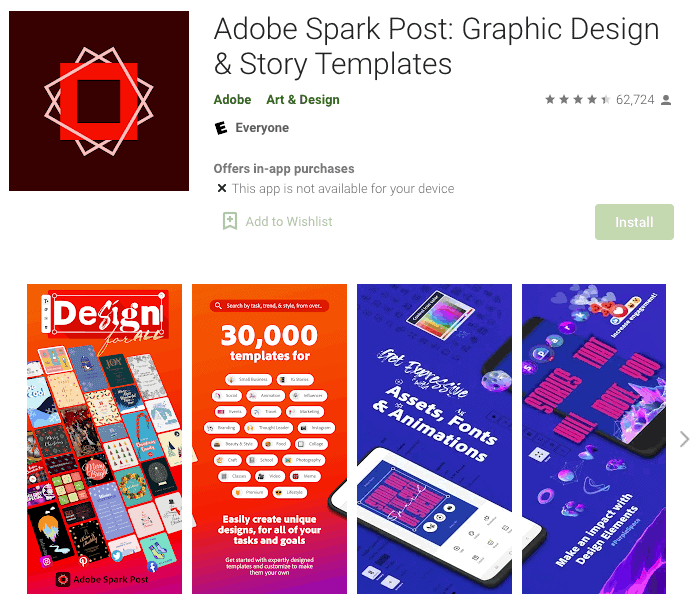 adobe spark post